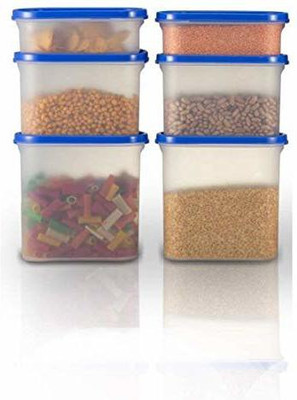 Analog Kitchenware Polypropylene Grocery Container  - 500 ml, 1500 ml, 2000 ml(Pack of 6, Blue)