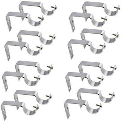 ROYAL Silver Rod Rail Bracket Metal(Pack of 16)
