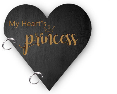 DI-KRAFT My hearts Pincess print diary for girls A5 Diary Unruled 150 Pages(Black)