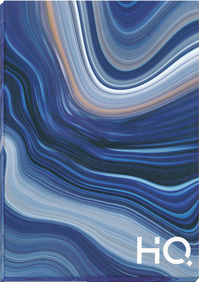NAVNEET HQ Onyx Case Bound Note Book A5 Notebook Single Ruled 192 Pages(Navy Blue)