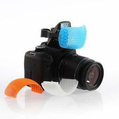 MILLETS 3 Color Pop Up Hot-Shoe Flash Diffuser Set for DSLR Cameras Camera Diffuser(Blue, White, Orange)