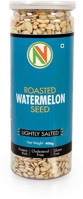Nature Vit Roasted WWatermelon Seeds for Eating, 400g [Pack of 2] Watermelon Seeds(2 x 200 g)
