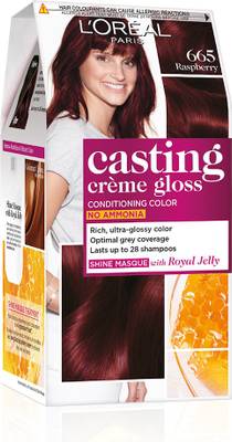 L'Oréal Paris Casting Creme Gloss Hair Color , 665 Raspberry