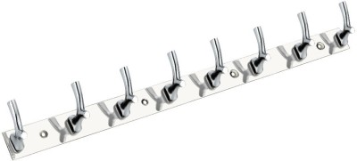 GROWNIX Cloth Hanger Hooks, Hook Rail 8(Pack of 1)