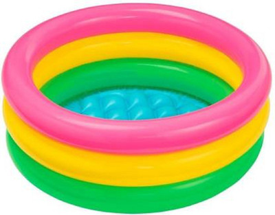 Dia Intex Baby pool Inflatable Kids Bath Tub-2Ft, Inflatable Swimming Pool Inflatable Swimming Pool(Multicolor)