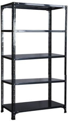 Rackchahiya Slotted Angle Rack CRC Sheet 5 Shelves Multipurpose Rack Dimension 12X24x60'' Luggage Rack