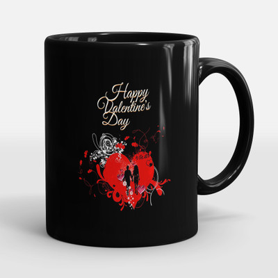 Sublikraft Happy Valentines Day Printed Ceramic Coffee Mug(330 ml)