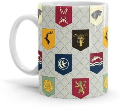 Sky Dot game of thrones banner pattern Multicolor Coffee Ceramic Coffee Mug(350 ml)