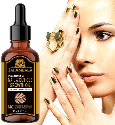 Jai Ambala Natural Nails Strong Oil For Cuticle Care, Nail Growth & Strength YELLOW
