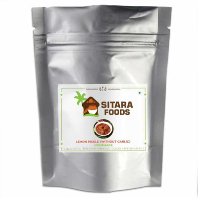 sitara foods Lemon Pickle Without Garlic / Nimbu Ka Acahar (Home Made) 500 Grams Lemon Pickle(500 g)