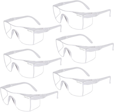 bio clear 6 safety wrap around Eye safety goggles full cover Laboratory, Wood-working, Power Tool  Safety Goggle(Free-size)