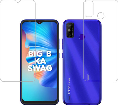 Vatsin Front and Back Screen Guard for Tecno Spark 6 Go(Pack of 2)