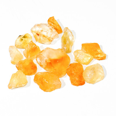 MARKA Citrine Rough Regular Asymmetrical Crystal Stone(Yellow 100 g)