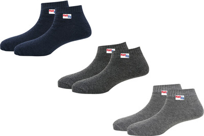 MATTZIG Unisex Self Design Ankle Length(Pack of 3)