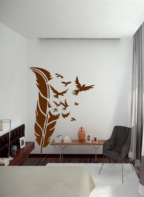 ALLURE 88 cm BIRD Self Adhesive Sticker(Pack of 1)