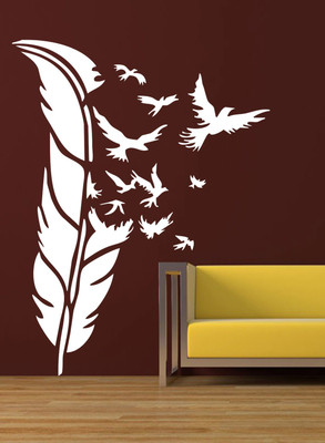 ALLURE 107 cm BIRD Self Adhesive Sticker(Pack of 1)