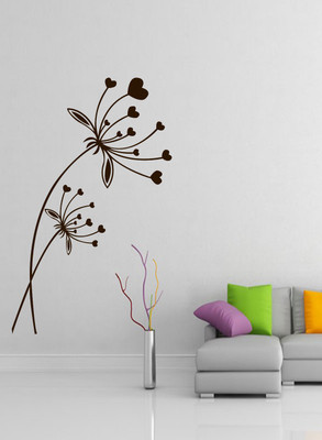 ALLURE 135 cm Love & Leaf Self Adhesive Sticker(Pack of 1)