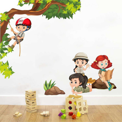 rawpockets 1 cm Kids Activity Wall Sticker Self Adhesive Sticker(Pack of 1)
