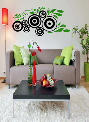 ALLURE 116 cm Leaf Self Adhesive Sticker(Pack of 1)