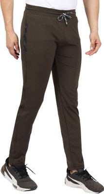 Le Maroco Solid Men Green Track Pants