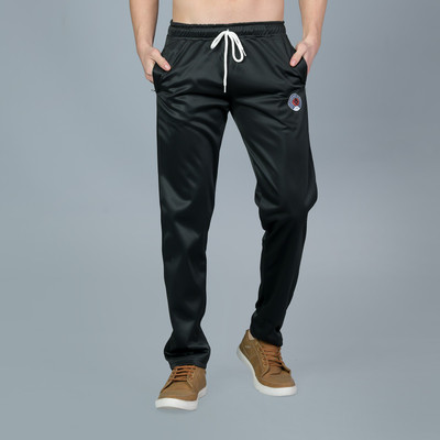 Leebonee Solid Men Black Track Pants