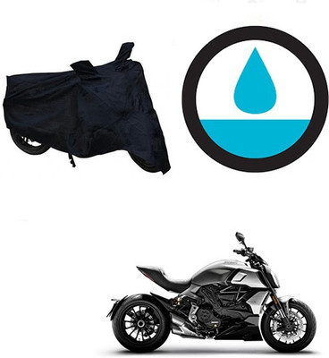 THE REAL ARV Waterproof Two Wheeler Cover for Ducati(Diavel, Black)
