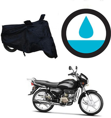 HYBRIDS COLLECTION Two Wheeler Cover for Hero(Splendor Plus, Black)