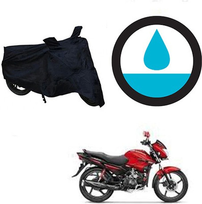 HYBRIDS COLLECTION Waterproof Two Wheeler Cover for Hero(Glamour FI, Black)