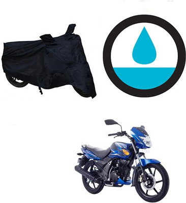 Amozkart Waterproof Two Wheeler Cover for TVS(Flame SR125, Black)