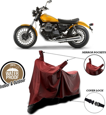 ANTHUB Waterproof Two Wheeler Cover for Universal For Bike(Maroon)