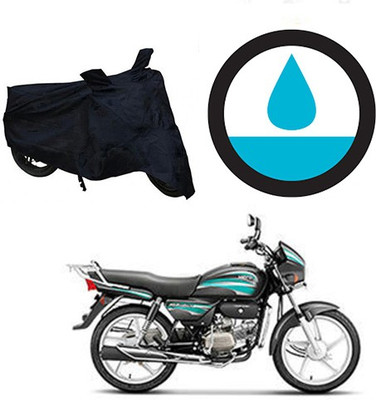Amozkart Two Wheeler Cover for Hero(Splendor, Black)