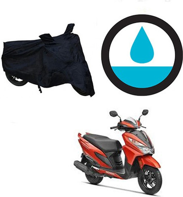 THE REAL ARV Waterproof Two Wheeler Cover for Honda(Grazia, Black)