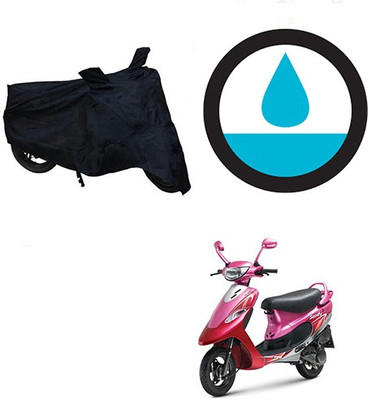 HYBRIDS COLLECTION Waterproof Two Wheeler Cover for TVS(Scooty Pep+, Black)