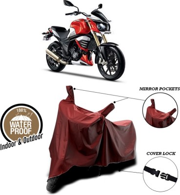 ANTHUB Waterproof Two Wheeler Cover for Mahindra(MOJO XT 300, Maroon)