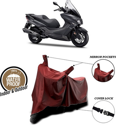 SEBONGO Waterproof Two Wheeler Cover for 22Motors(Maroon)