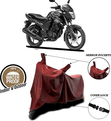 SEBONGO Waterproof Two Wheeler Cover for Yamaha(SZ-RR, Maroon)