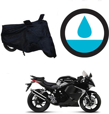 HYBRIDS COLLECTION Waterproof Two Wheeler Cover for Hyosung(GT250R, Black)