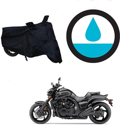 HYBRIDS COLLECTION Waterproof Two Wheeler Cover for Yamaha(VMAX, Black)