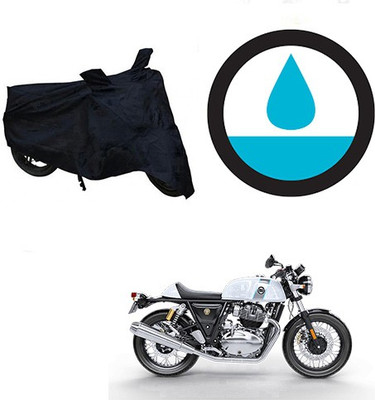 THE REAL ARV Waterproof Two Wheeler Cover for Royal Enfield(Continental GT, Black)