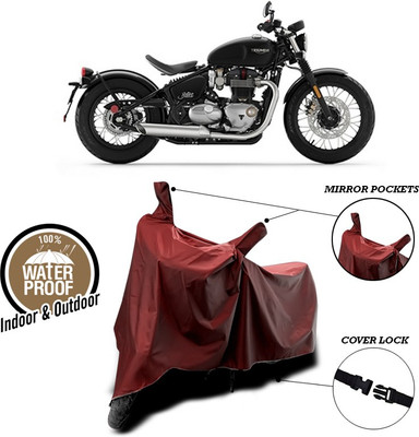 ANTHUB Waterproof Two Wheeler Cover for Triumph(Maroon)