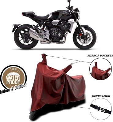 ANTHUB Waterproof Two Wheeler Cover for Honda(CBR 1000RR, Maroon)