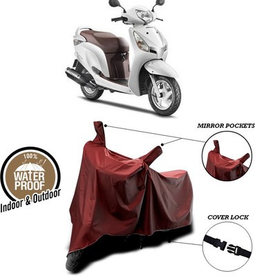 SEBONGO Waterproof Two Wheeler Cover for Honda(Aviator, Maroon)