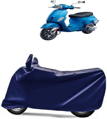 RONISH Two Wheeler Cover for Piaggio(Vespa VXL, Blue)