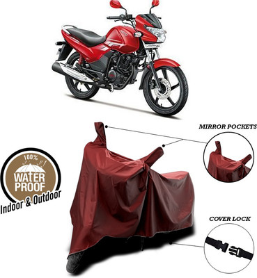SEBONGO Waterproof Two Wheeler Cover for Hero(Achiever, Maroon)