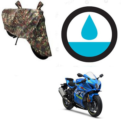 HYBRIDS COLLECTION Waterproof Two Wheeler Cover for Suzuki(GSX, Multicolor)