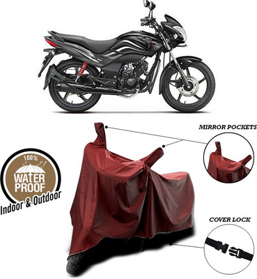 ANTHUB Waterproof Two Wheeler Cover for Hero(Passion Xpro, Maroon)