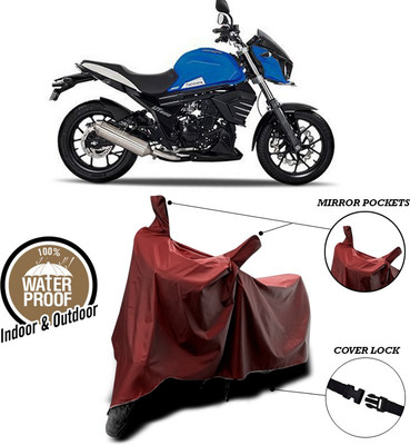 SEBONGO Waterproof Two Wheeler Cover for Mahindra(Mojo UT 300, Maroon)