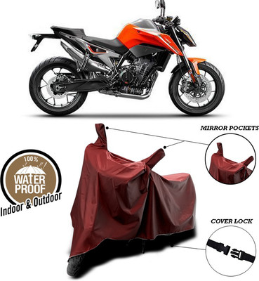 ANTHUB Waterproof Two Wheeler Cover for KTM(Maroon)