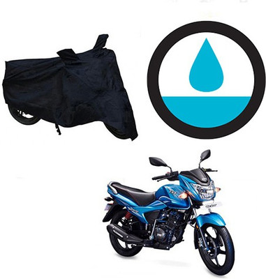 HYBRIDS COLLECTION Waterproof Two Wheeler Cover for TVS(Victor New, Black)