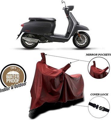 ANTHUB Waterproof Two Wheeler Cover for Universal For Bike(Maroon)